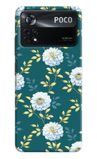 Flowers Poco X4 Pro Hard Case Back Cover by Casekaro