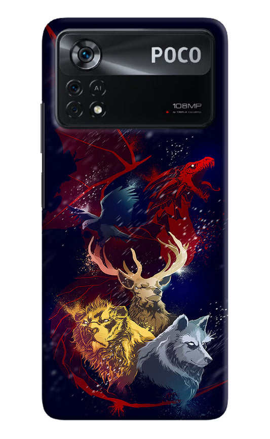 Game Of Thrones Poco X4 Pro Hard Case Back Cover by Casekaro