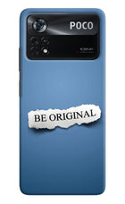 Be Original Poco X4 Pro Hard Case Back Cover by Casekaro