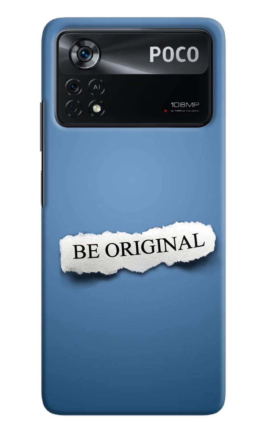 Be Original Poco X4 Pro Back Cover, Hard case
