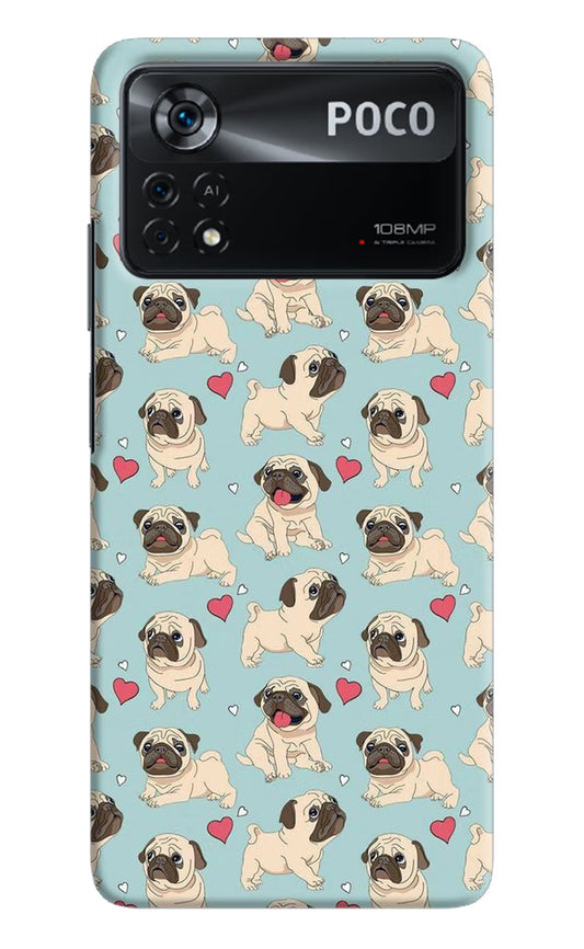 Pug Dog Poco X4 Pro Hard Case Back Cover by Casekaro