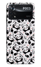 Cute Panda Poco X4 Pro Hard Case Back Cover by Casekaro