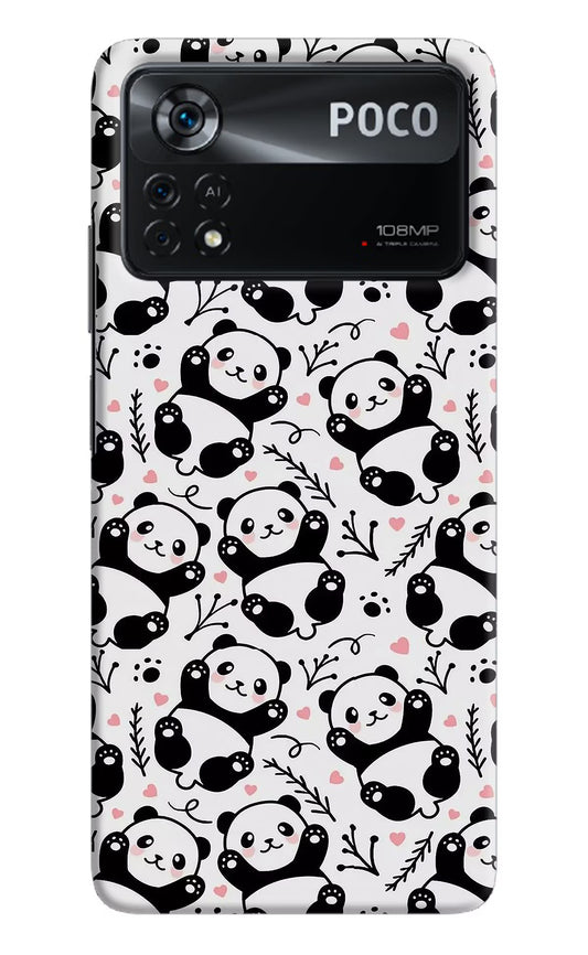 Cute Panda Poco X4 Pro Hard Case Back Cover by Casekaro