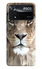 Lion Art Poco X4 Pro Hard Case Back Cover by Casekaro