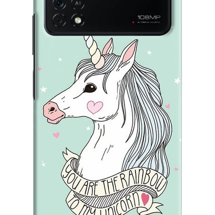Unicorn Wallpaper Poco X4 Pro Hard Case Back Cover by Casekaro