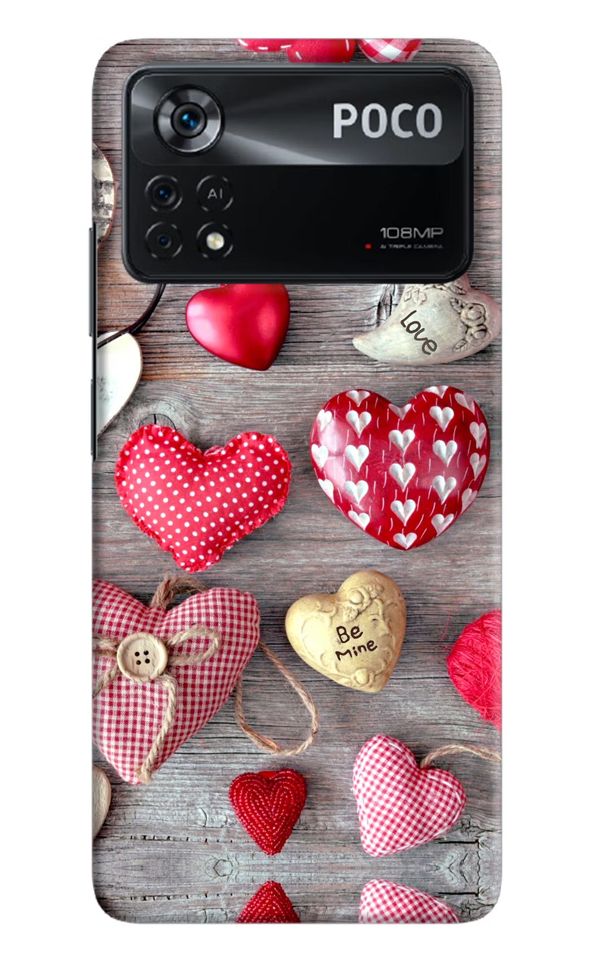 Love Wallpaper Poco X4 Pro Hard Case Back Cover by Casekaro