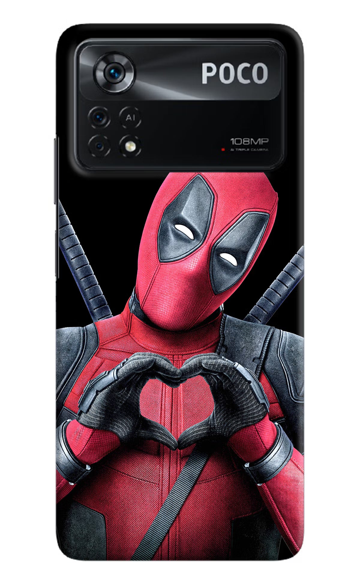 Deadpool Poco X4 Pro Hard Case Back Cover by Casekaro