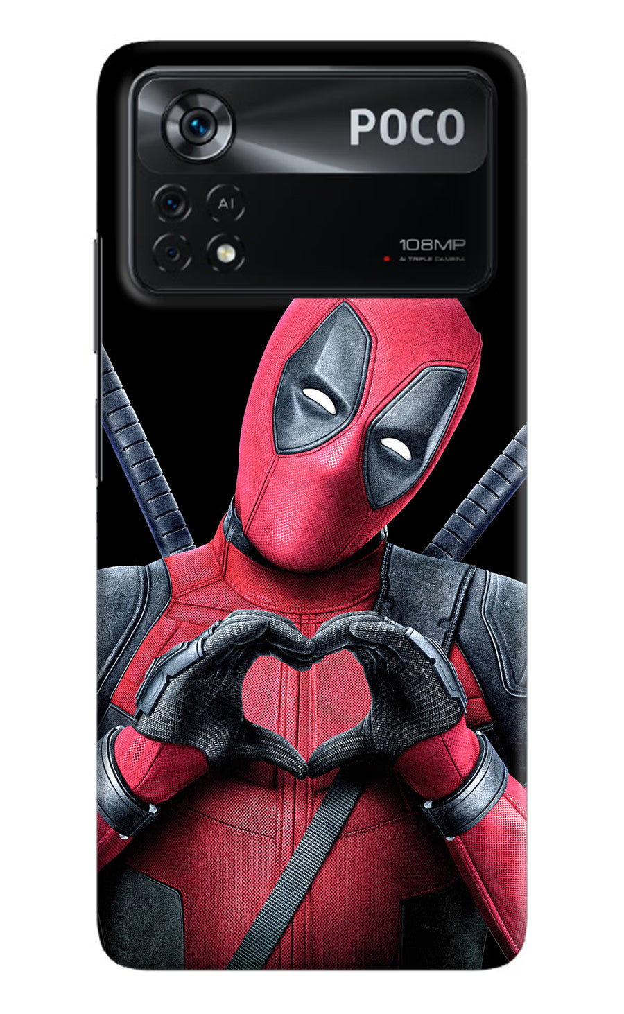 Deadpool Poco X4 Pro Back Cover, Hard case