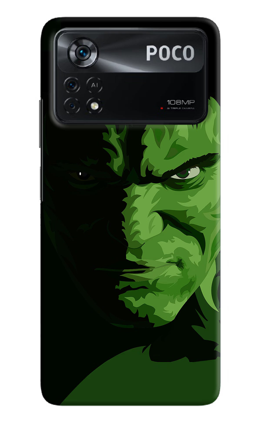 HULK Poco X4 Pro Back Cover, Hard case
