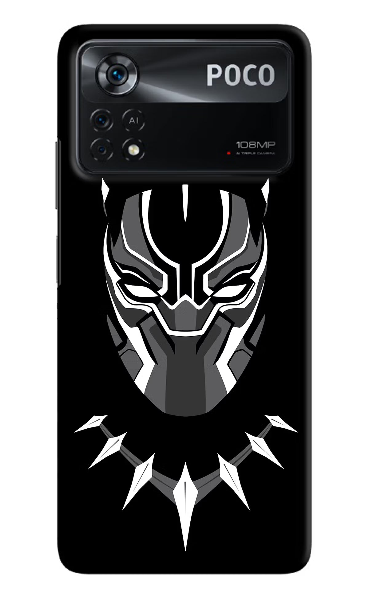 Black Panther Poco X4 Pro Hard Case Back Cover by Casekaro