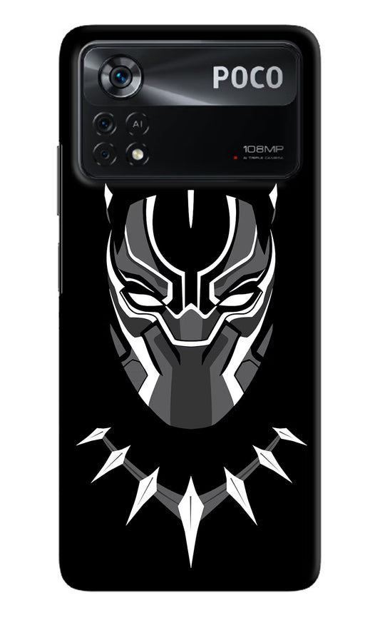 Black Panther Poco X4 Pro Hard Case Back Cover by Casekaro