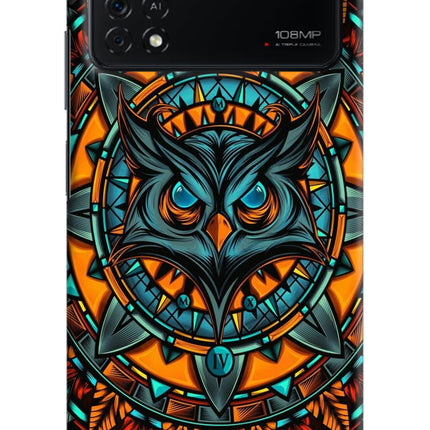Angry Owl Art Poco X4 Pro Hard Case Back Cover by Casekaro