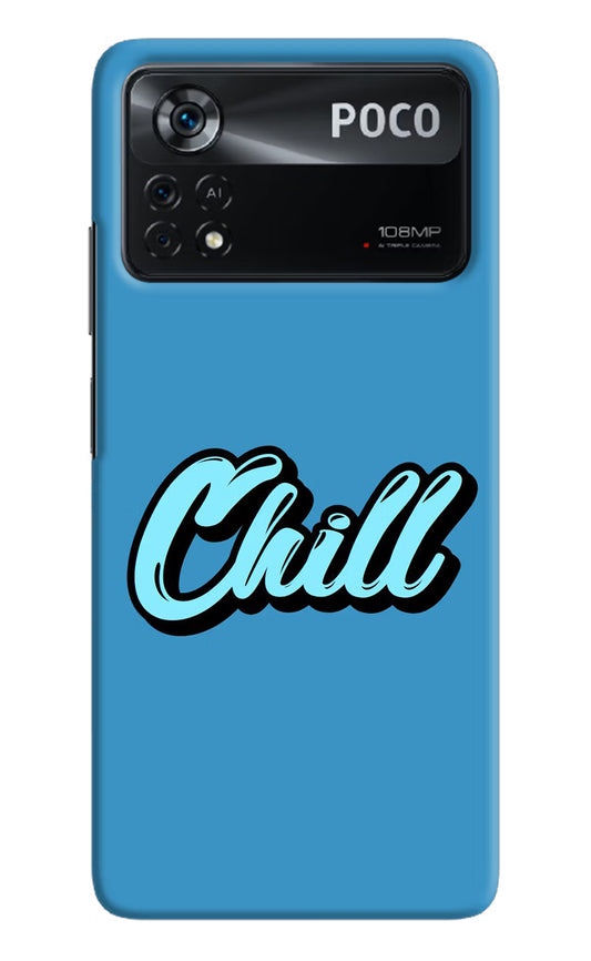 Chill Poco X4 Pro Hard Case Back Cover by Casekaro