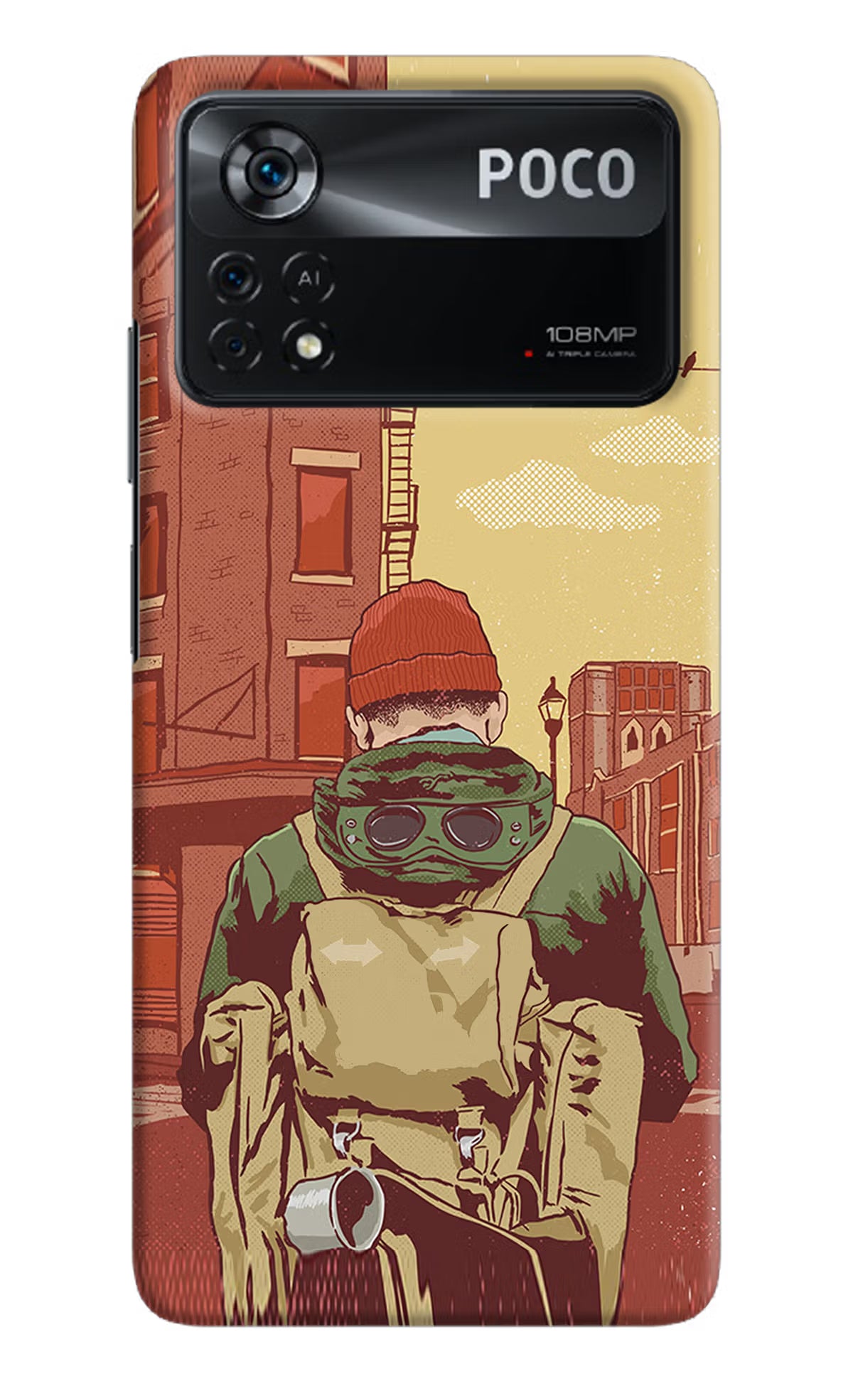 Adventurous Poco X4 Pro Hard Case Back Cover by Casekaro