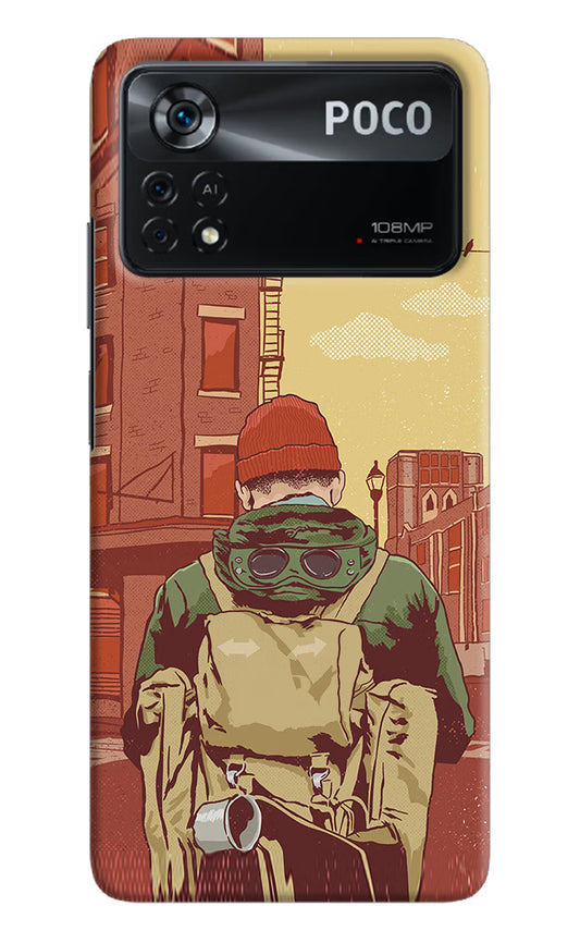 Adventurous Poco X4 Pro Hard Case Back Cover by Casekaro