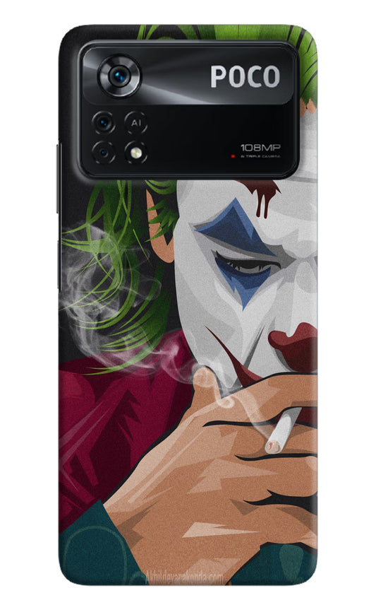 Joker Smoking Poco X4 Pro Hard Case Back Cover by Casekaro