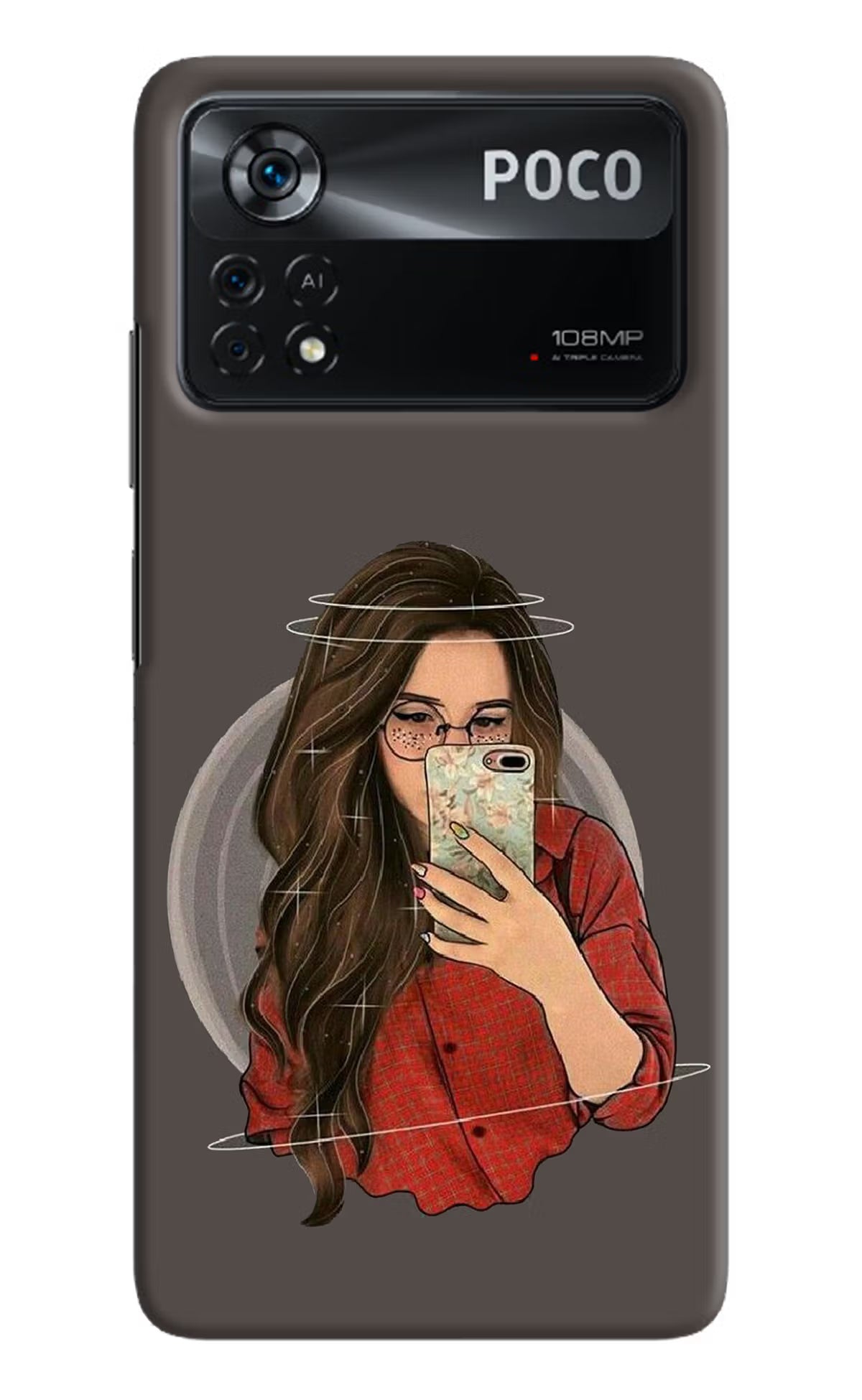 Selfie Queen Poco X4 Pro Hard Case Back Cover by Casekaro