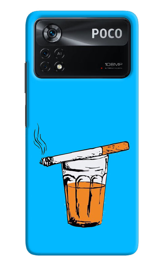 Chai Sutta Poco X4 Pro Hard Case Back Cover by Casekaro