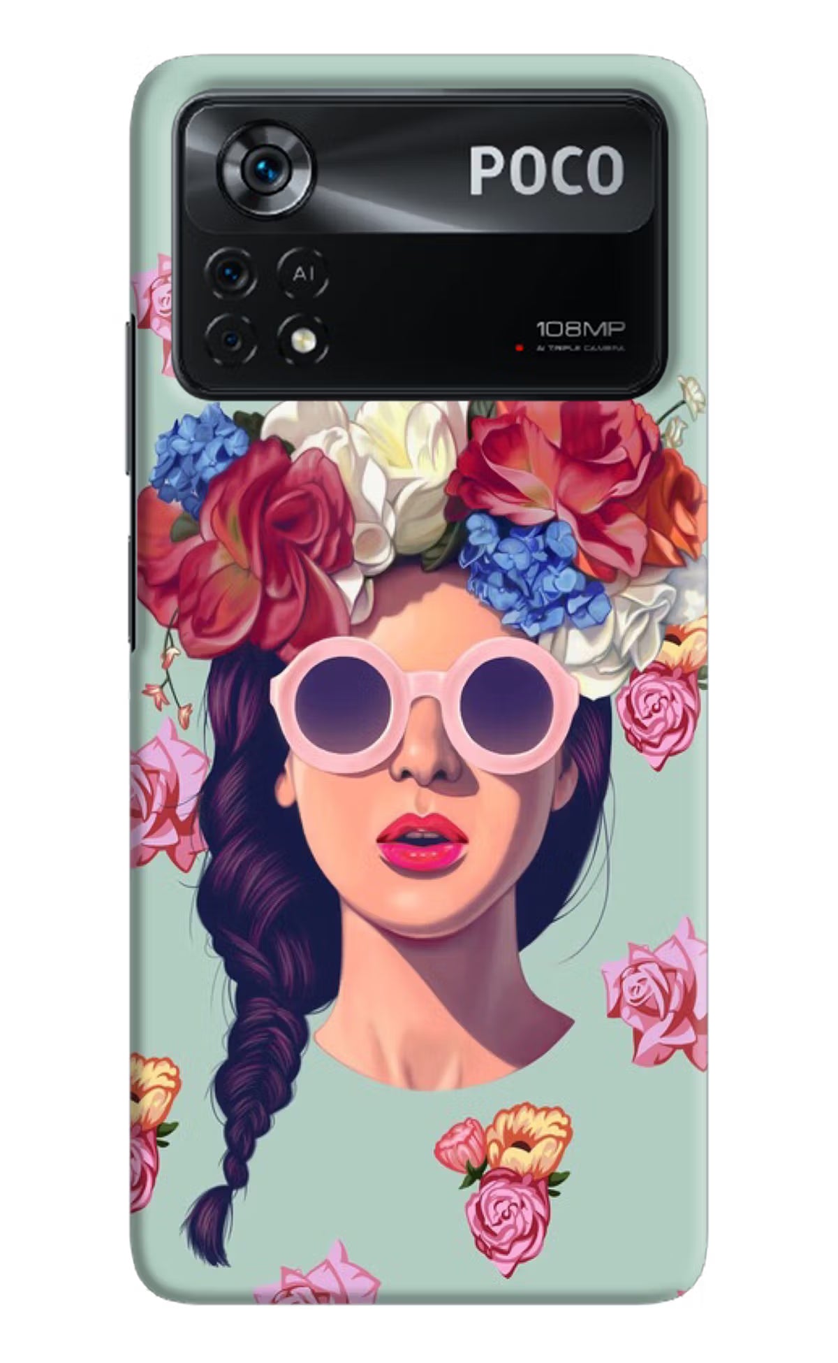 Pretty Girl Poco X4 Pro Hard Case Back Cover by Casekaro