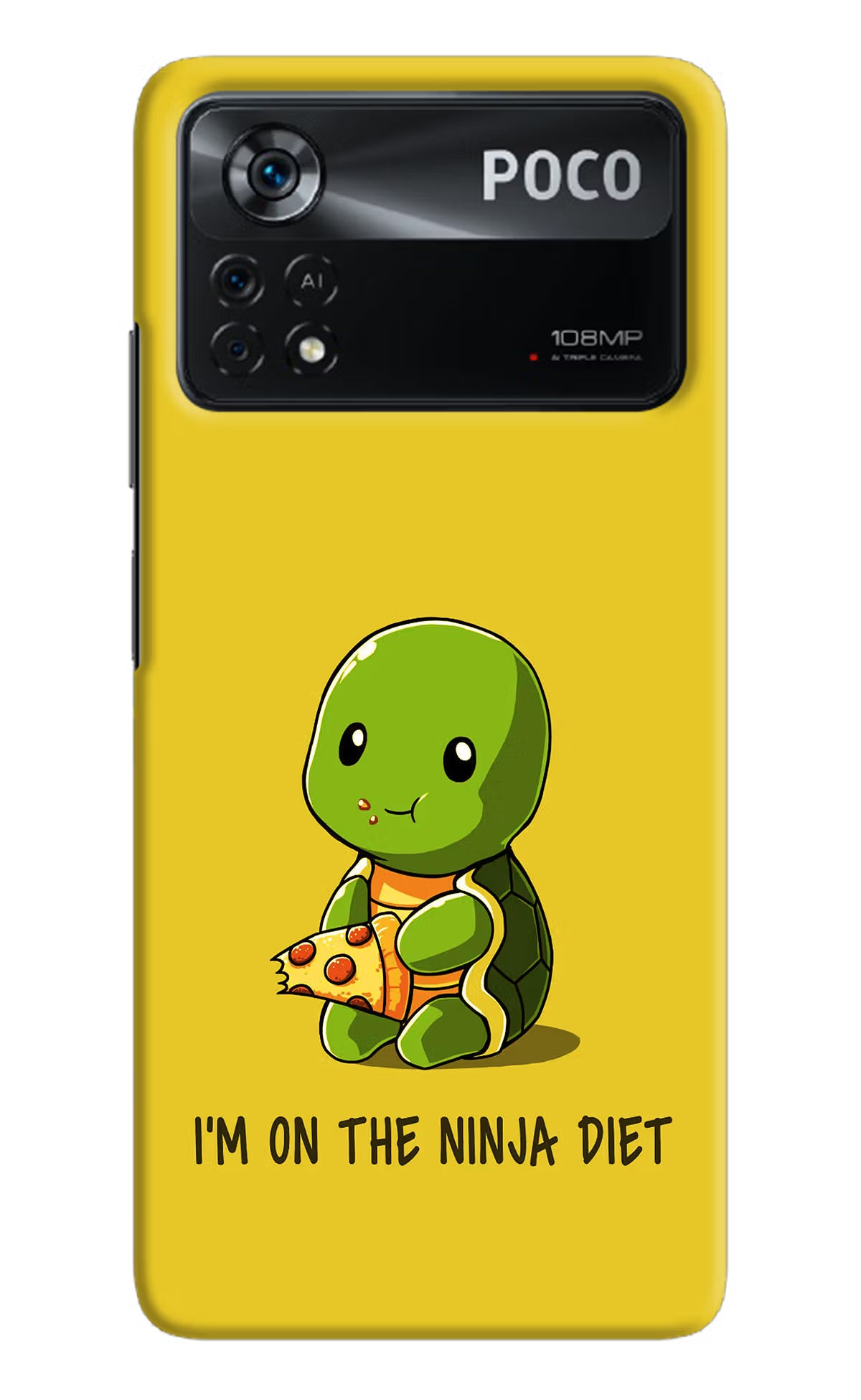 I'm on Ninja Diet Poco X4 Pro Hard Case Back Cover by Casekaro