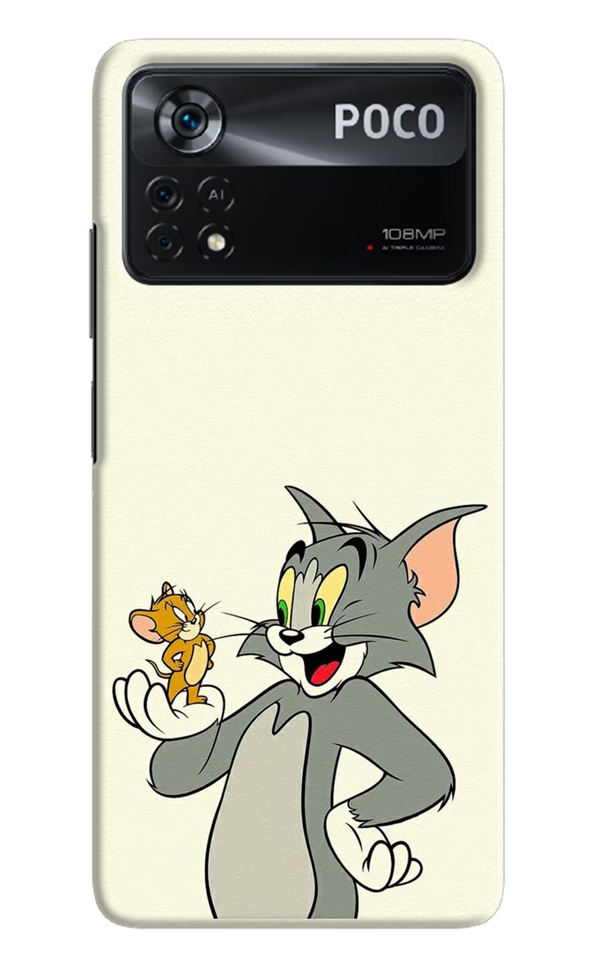 Tom & Jerry Poco X4 Pro Hard Case Back Cover by Casekaro