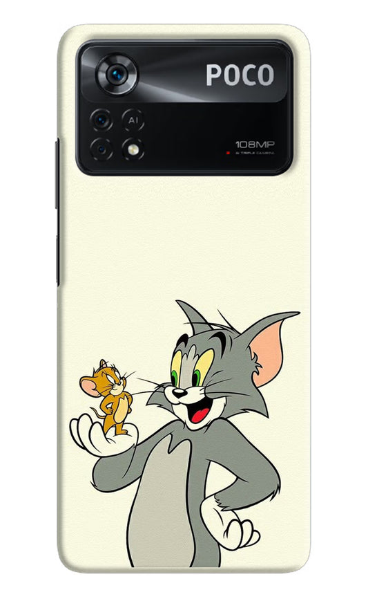 Tom & Jerry Poco X4 Pro Hard Case Back Cover by Casekaro
