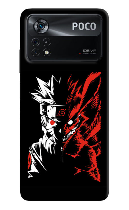 Naruto Two Face Poco X4 Pro Hard Case Back Cover by Casekaro