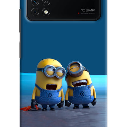 Minion Laughing Poco X4 Pro Hard Case Back Cover by Casekaro