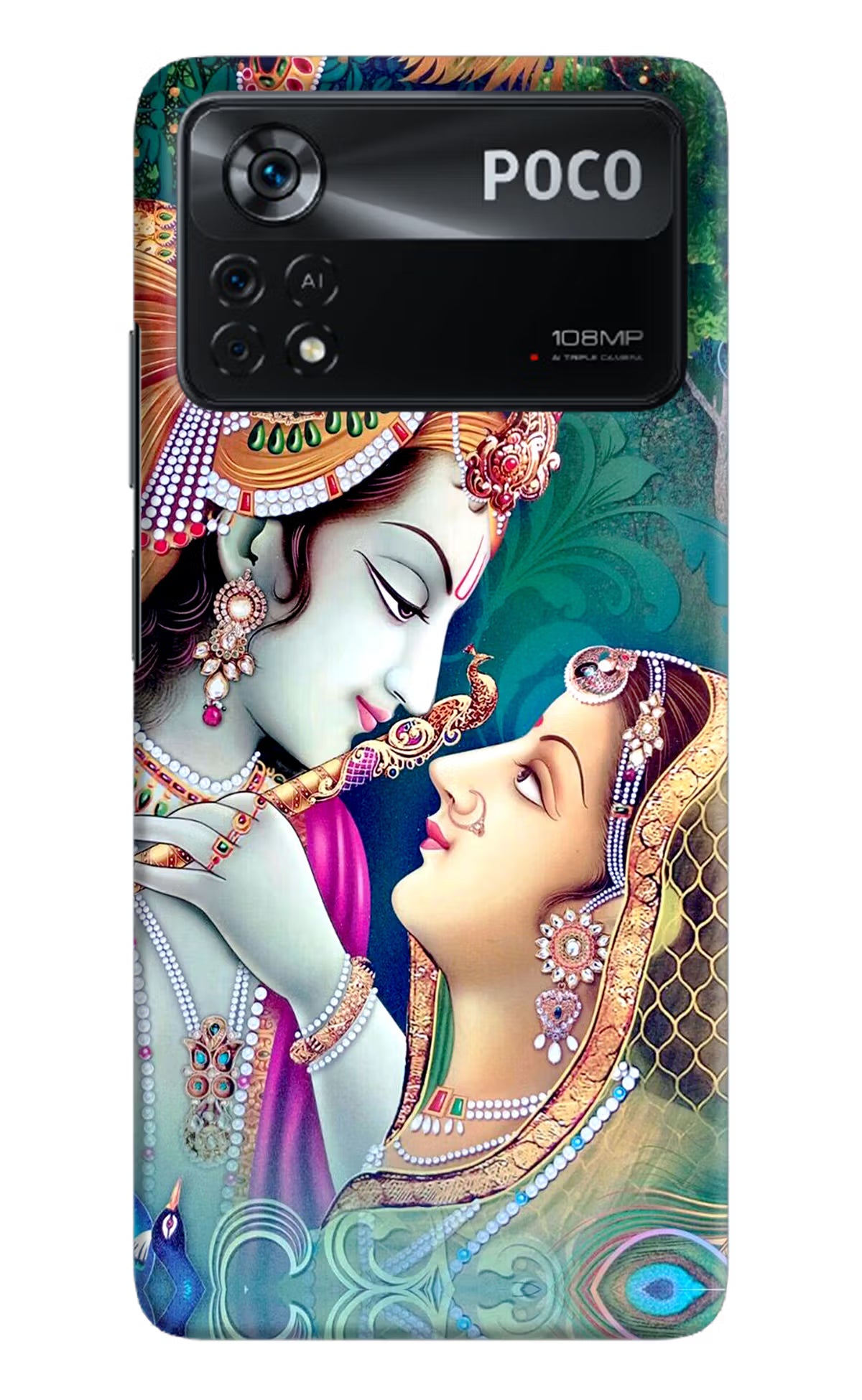 Lord Radha Krishna Poco X4 Pro Hard Case Back Cover by Casekaro