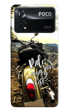 Ride More Worry Less Poco X4 Pro Hard Case Back Cover by Casekaro