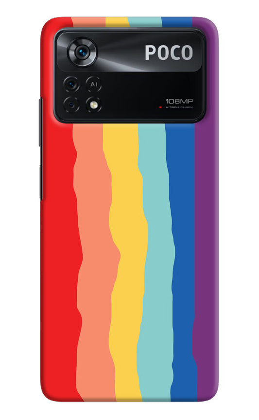 Rainbow Poco X4 Pro Hard Case Back Cover by Casekaro