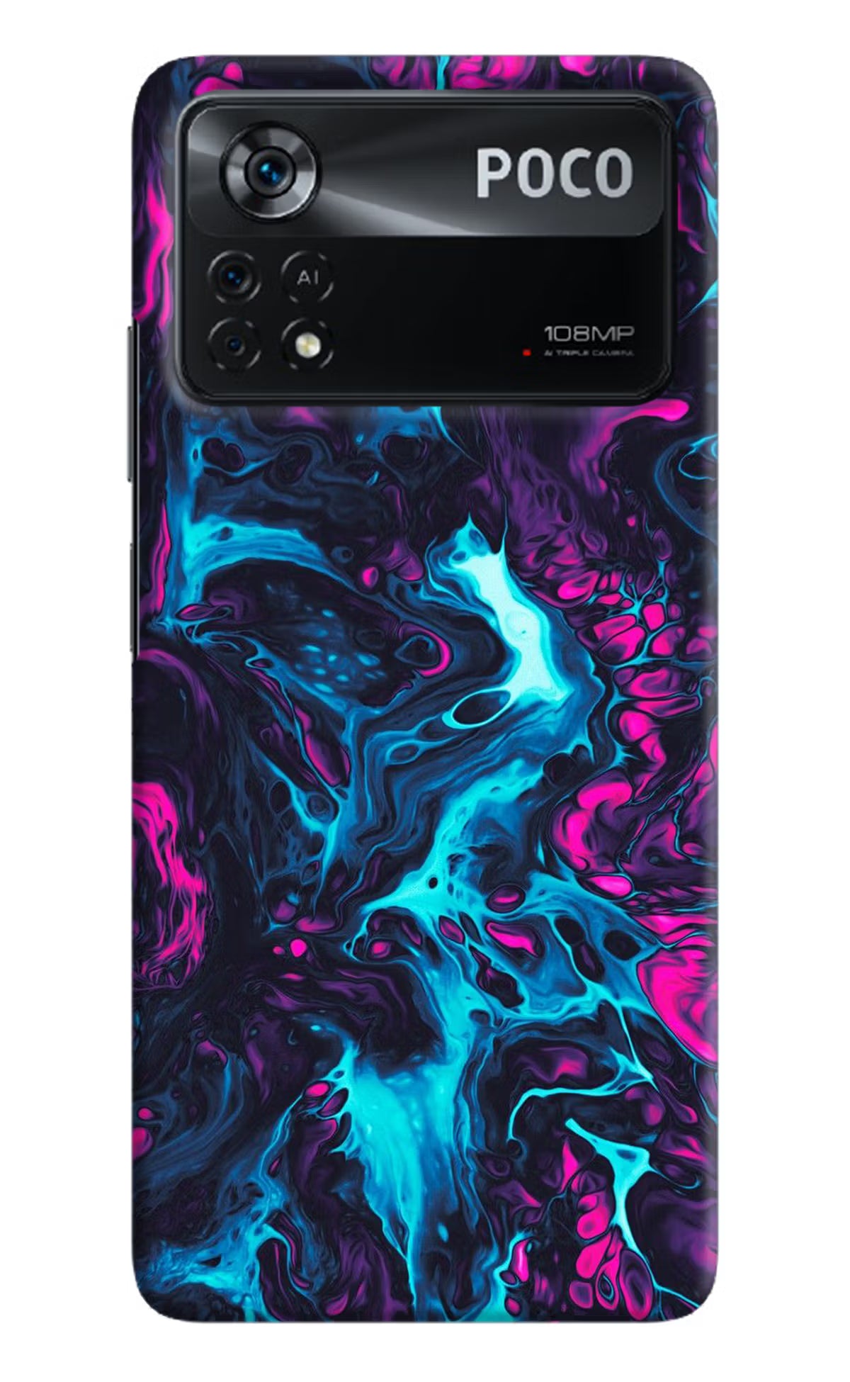 Abstract Poco X4 Pro Hard Case Back Cover by Casekaro