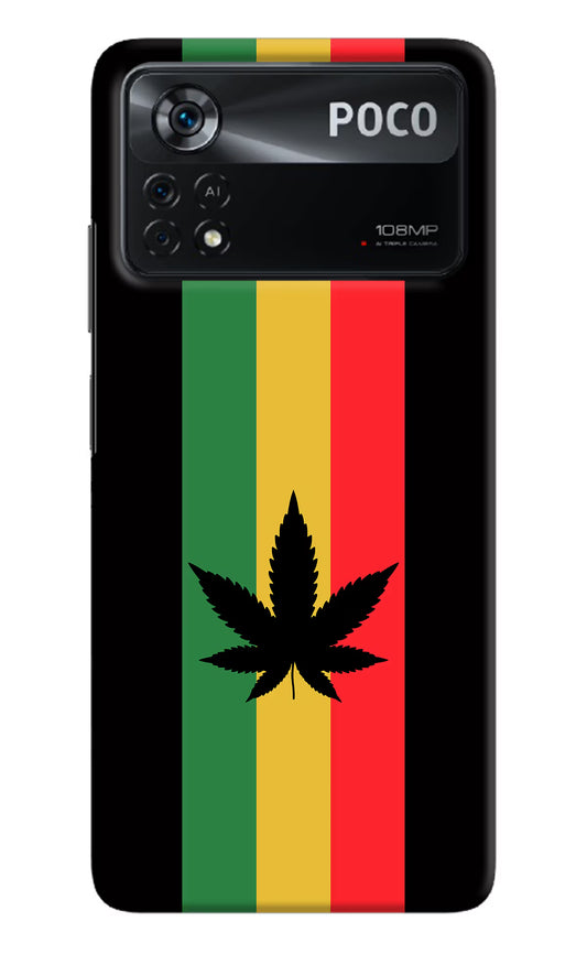 Weed Flag Poco X4 Pro Hard Case Back Cover by Casekaro