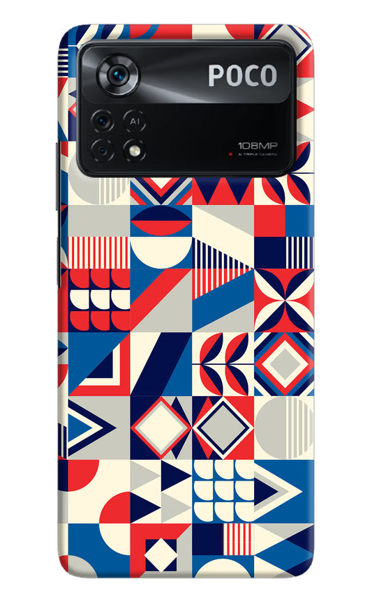 Colorful Pattern Poco X4 Pro Hard Case Back Cover by Casekaro