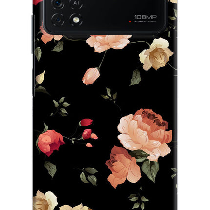 Flowers Poco X4 Pro Hard Case Back Cover by Casekaro
