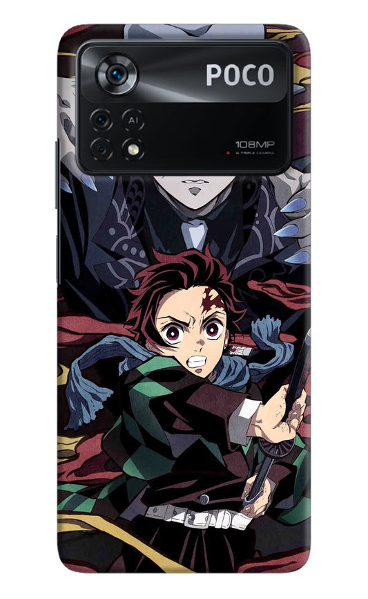 Demon Slayer Poco X4 Pro Hard Case Back Cover by Casekaro