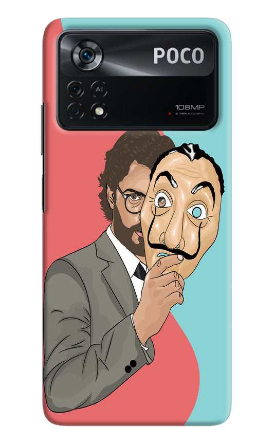 Professor Poco X4 Pro Hard Case Back Cover by Casekaro