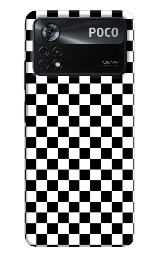 Chess Board Poco X4 Pro Hard Case Back Cover by Casekaro