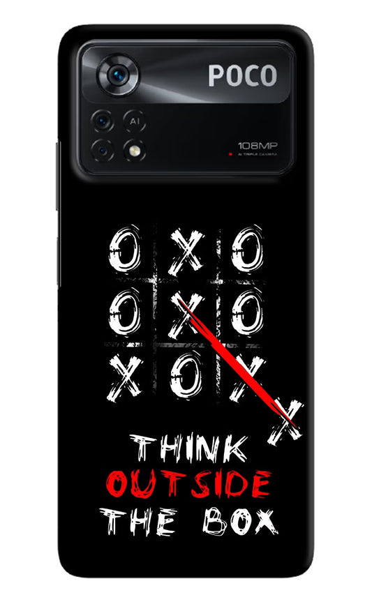 Think out of the BOX Poco X4 Pro Hard Case Back Cover by Casekaro