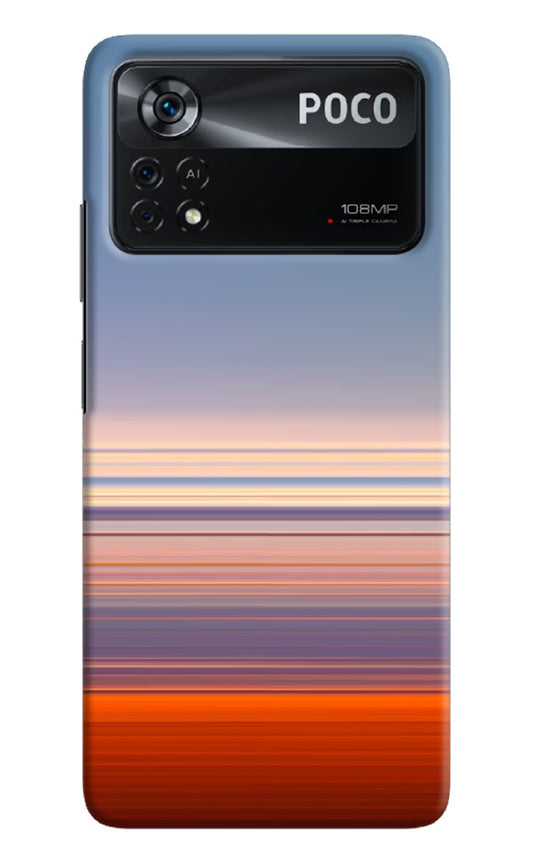 Morning Colors Poco X4 Pro Hard Case Back Cover by Casekaro