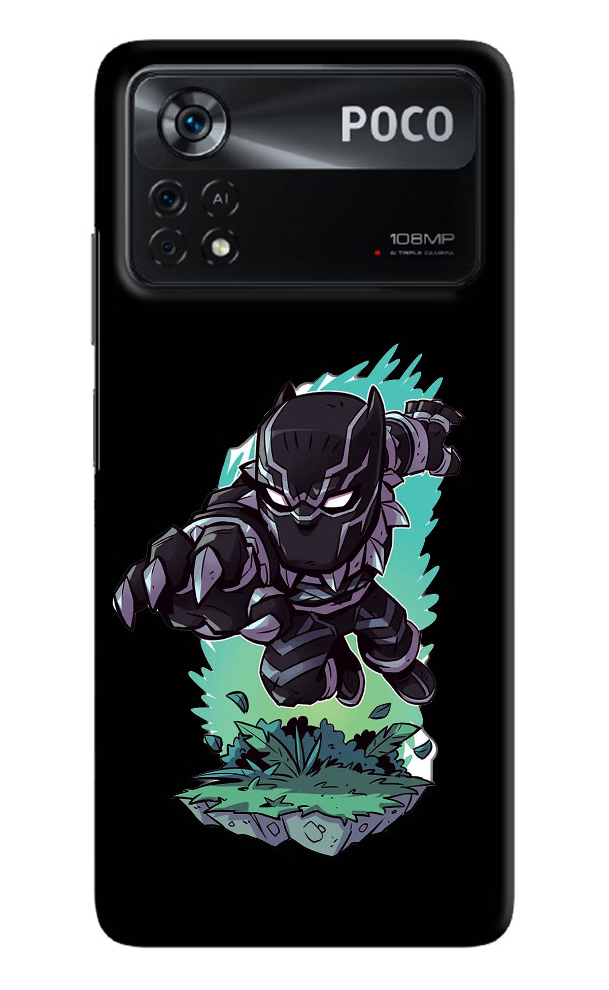 Black Panther Poco X4 Pro Hard Case Back Cover by Casekaro