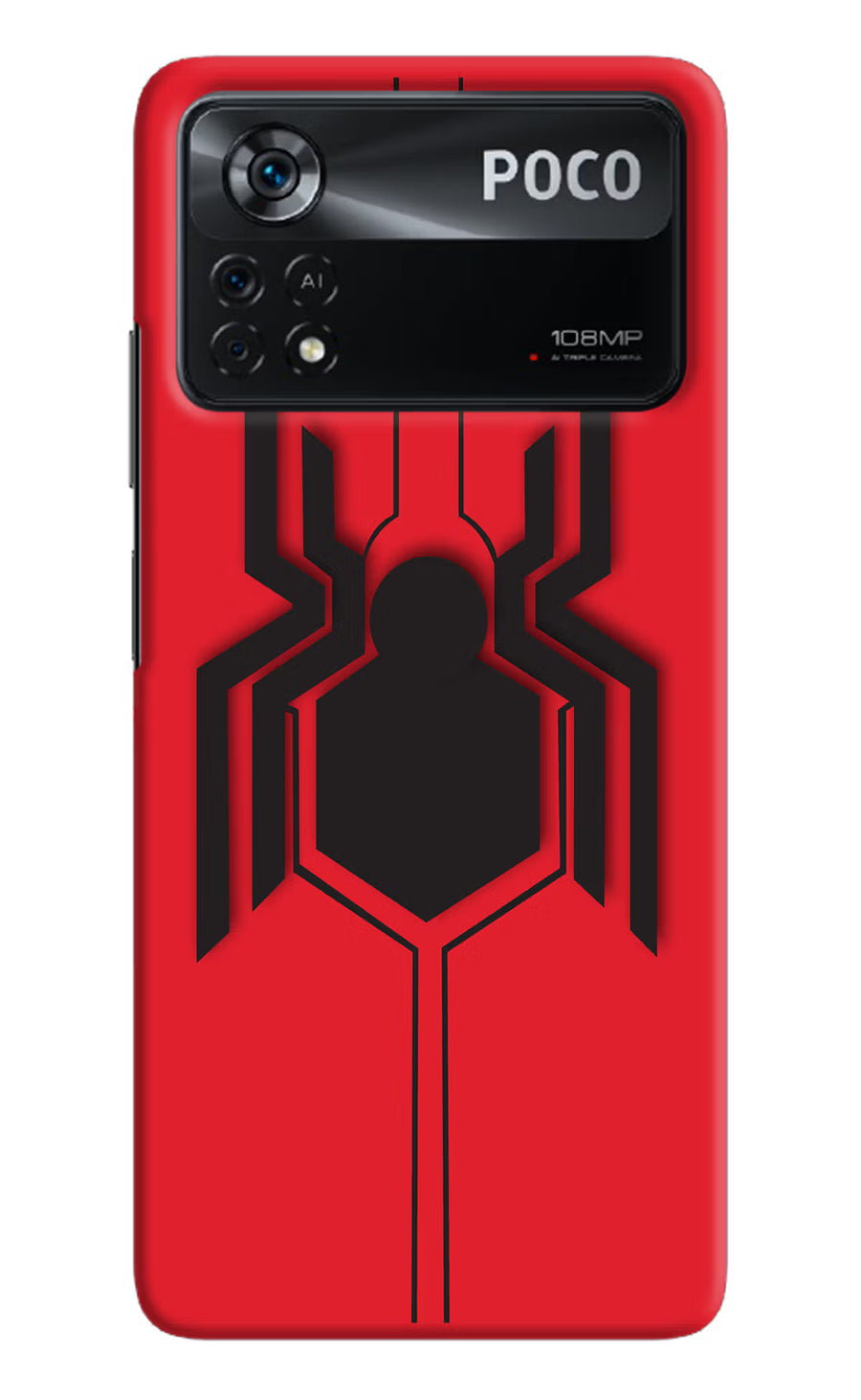 Spider Poco X4 Pro Back Cover, Hard case