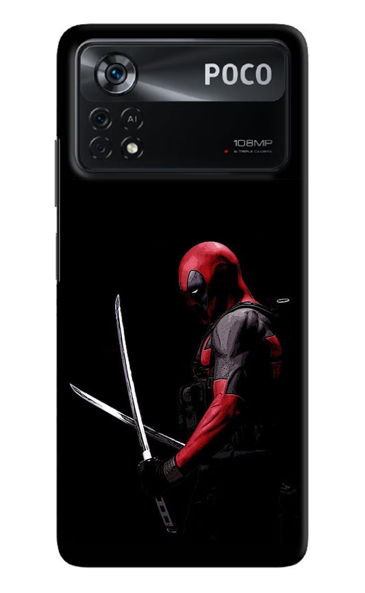 Deadpool Poco X4 Pro Hard Case Back Cover by Casekaro