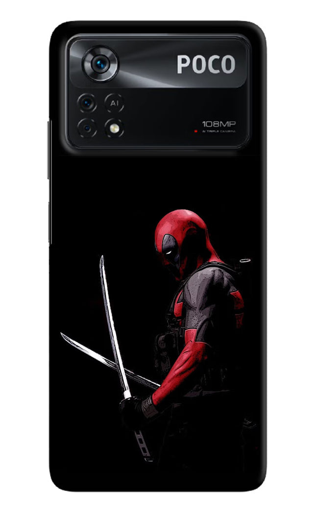Deadpool Poco X4 Pro Hard Case Back Cover by Casekaro