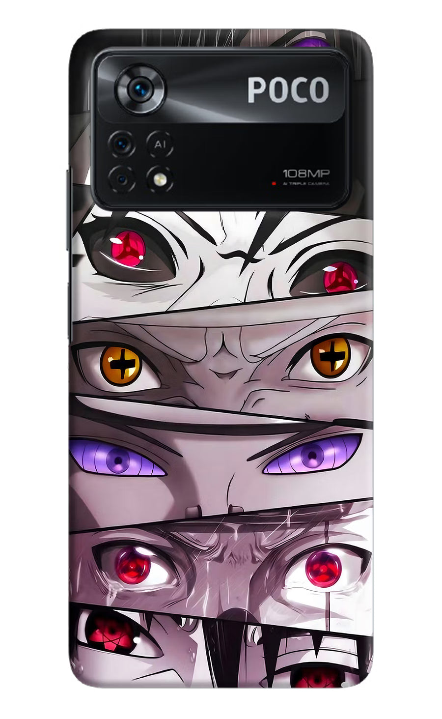 Naruto Anime Poco X4 Pro Back Cover, Hard case