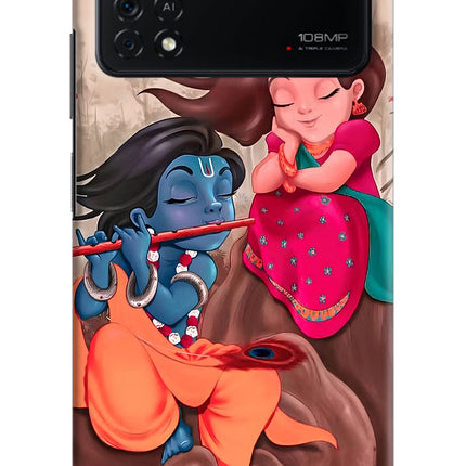 Radhe Krishna Poco X4 Pro Hard Case Back Cover by Casekaro