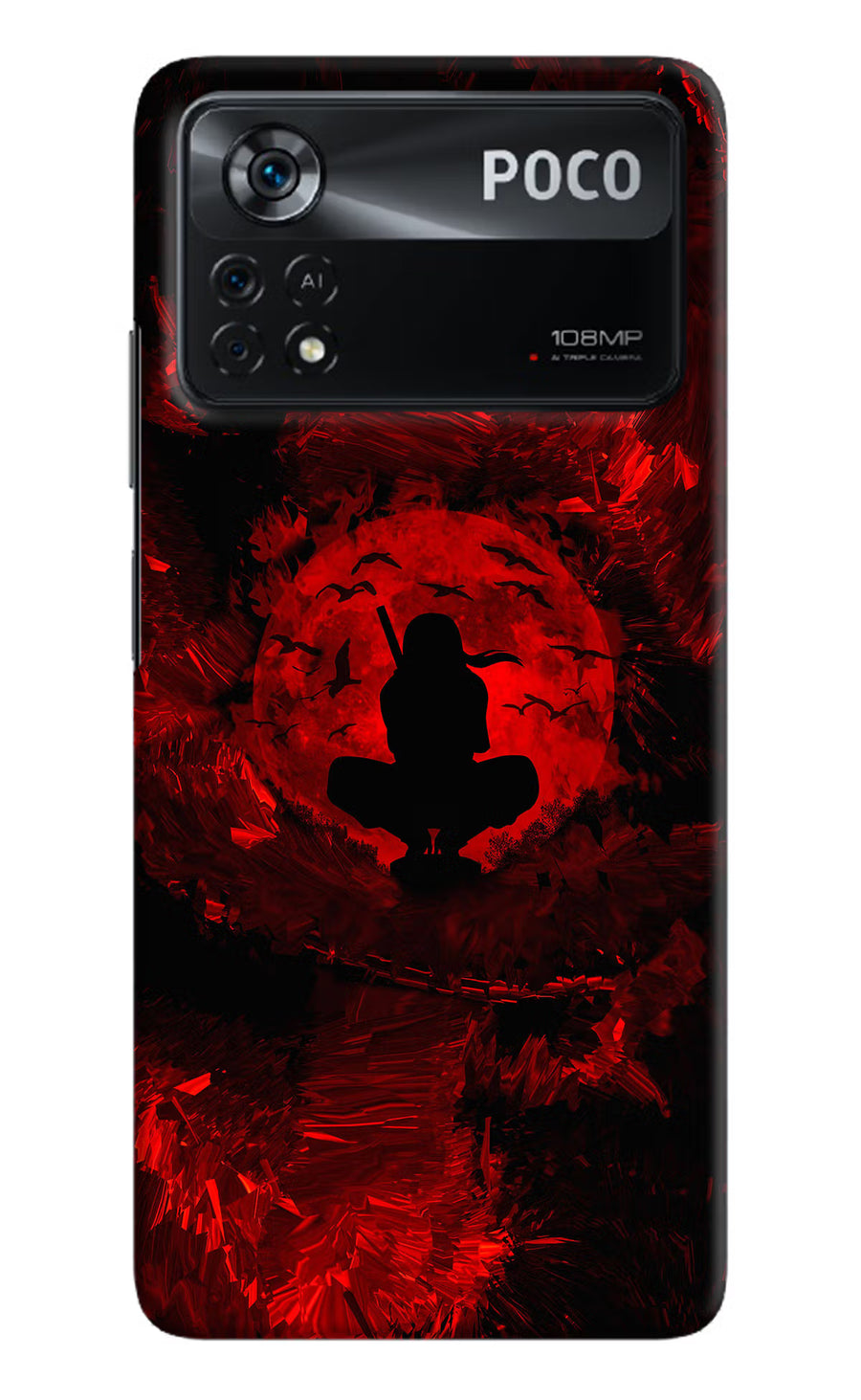Itachi Uchiha Poco X4 Pro Back Cover, Hard case