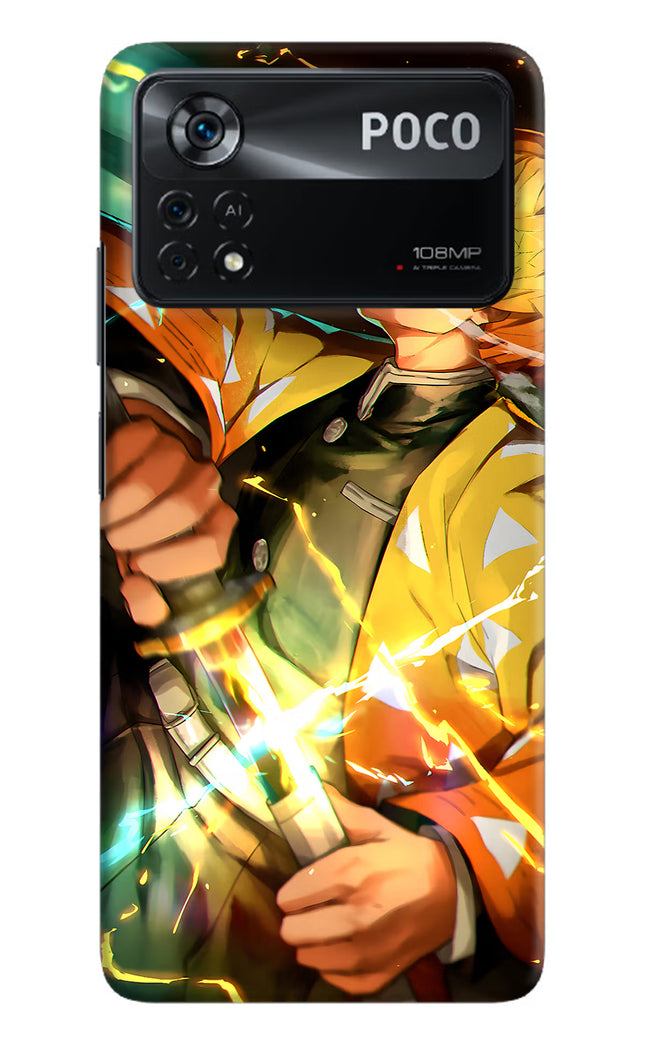 Demon Slayer Poco X4 Pro Hard Case Back Cover by Casekaro