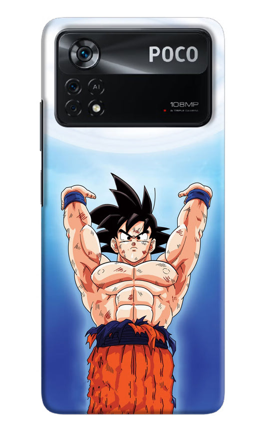 Goku Power Poco X4 Pro Hard Case Back Cover by Casekaro