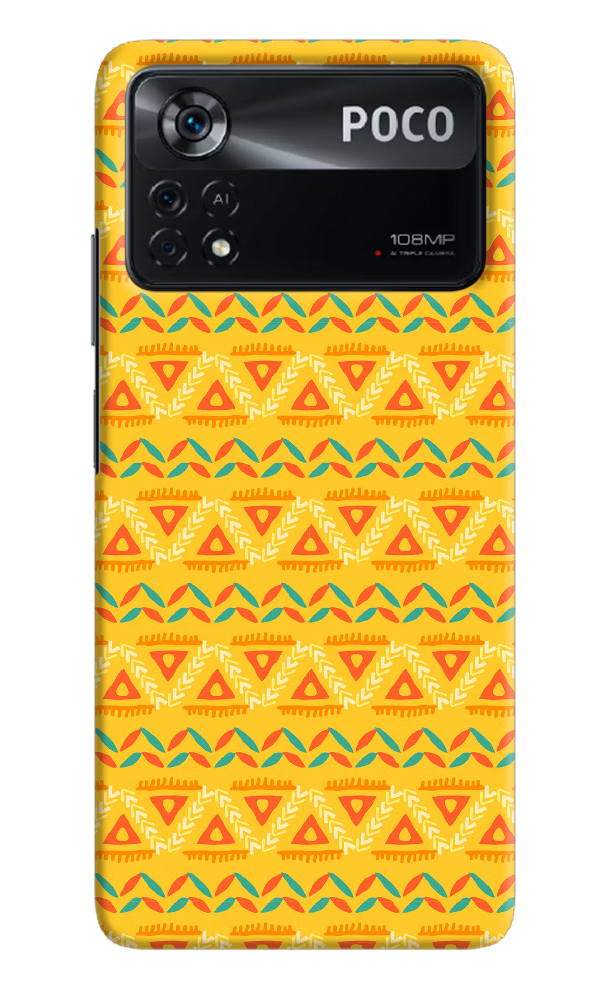 Tribal Pattern Poco X4 Pro Hard Case Back Cover by Casekaro